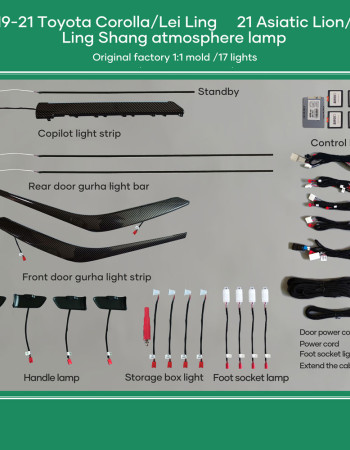 DIQ AMBIENT TOYOTA COROLLA (E210) mod. 2019-2023 (Digital iQ Ambient Light for TOYOTA COROLLA mod. 2019> with 17 Lights)