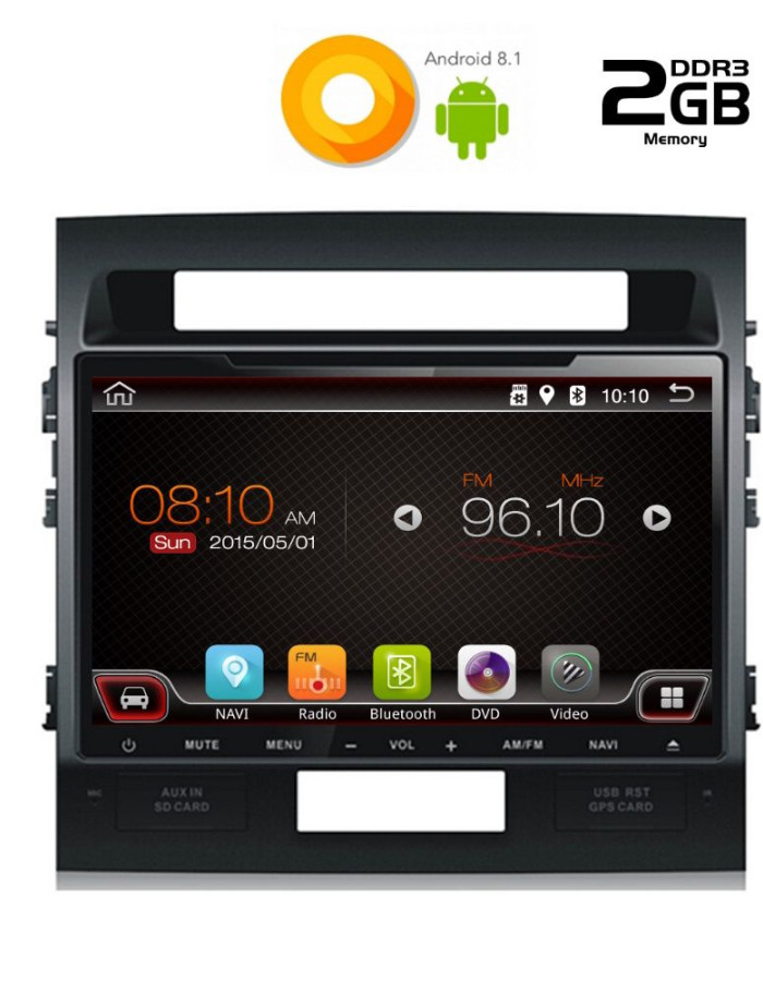 DIGITAL IQ 8382_GPS (9inc) MULTIMEDIA SYSTEM for TOYOTA LANDCRUISER J150 mod. 2008-2015