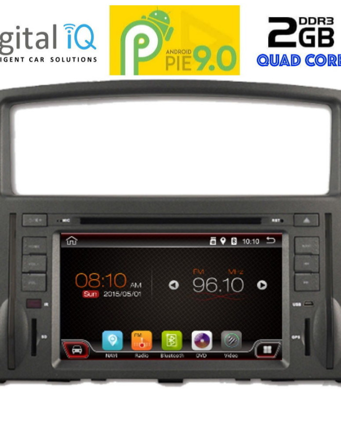 DIGITAL IQ 9038_GPS (7''_DVD) MULTIMEDIA SYSTEM for MITSUBISHI PAJERO mod. 2006-2013
