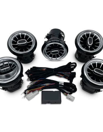 DIQ AMBIENT 8176 GB - AIRVENTS for BENZ A-CLA-GLA mod. 2012-2019 (Digital iQ Turbine Air Vent Ambient Light Kit for MERCEDES A - CLA - GLA mod. 2012-2020)