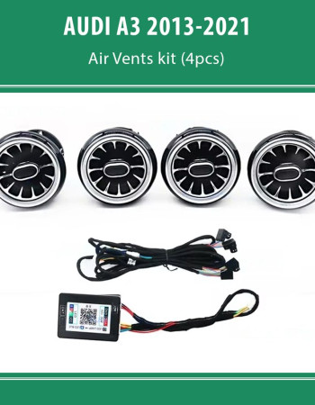 DIQ AIRVENT AUDI A3 (8V-3) mod. 2013-2021 (Digital iQ Turbine Air Vent Ambient Light Kit for AUDI A3 8V mod. 2013-2021)