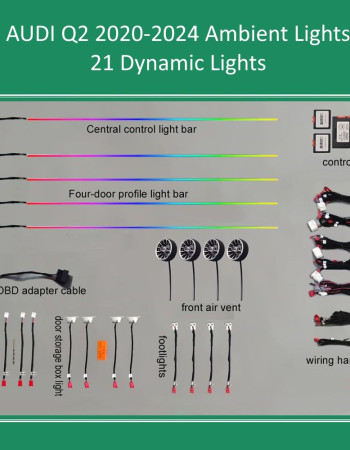 DIQ AMBIENT AUDI Q2 DYN (Digital iQ Ambient Light for Audi Q2 mod. 2020-2020 with 21 Dynamic Lights)