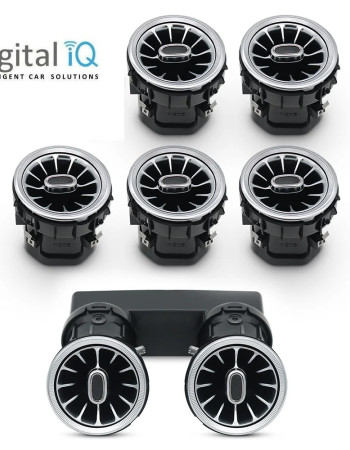 DIQ AMBIENT 8176 CD - AIR VENTS BENZ C-GLC (Digital iQ Turbine Air Vent Ambient Light Kit MERCEDES C - GLC mod. 2015-2021)
