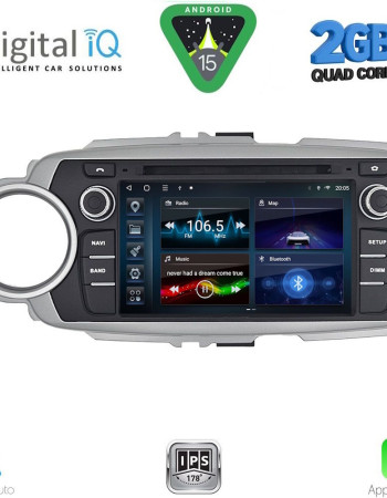 DIGITAL IQ BLD 030_CPA (7" DECK) MULTIMEDIA SYSTEM for TOYOTA YARIS mod. 2011-2020