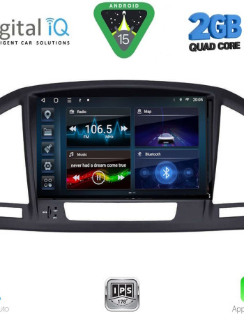 DIGITAL IQ BLD 214BL_CPA (8" DECK) MULTIMEDIA SYSTEM for OPEL INSIGNIA mod. 2008-2013