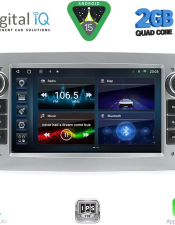 DIGITAL IQ BLD 219SL_CPA (7" DECK) MULTIMEDIA SYSTEM for OPEL ALL mod. 2003-2014 (SILVER)