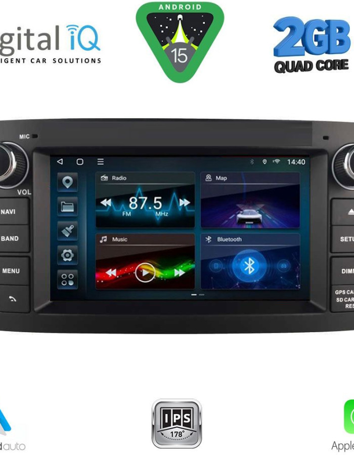 DIGITAL IQ BLD 225BL_CPA (7" DECK) MULTIMEDIA OEM for TOYOTA AVENSIS (T25) mod. 2003-2009 (BLACK)