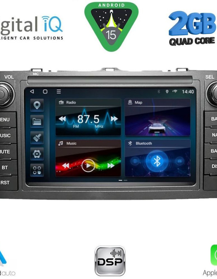 DIGITAL IQ BLD 228_CPA (7" DECK) MULTIMEDIA OEM for TOYOTA AURIS mod. 2007-2012