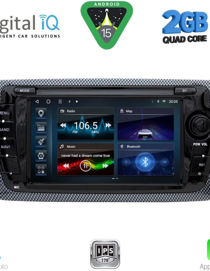 DIGITAL IQ BLD 046_CPA (7" DECK) MULTIMEDIA for SEAT IBIZA mod. 2008-2015