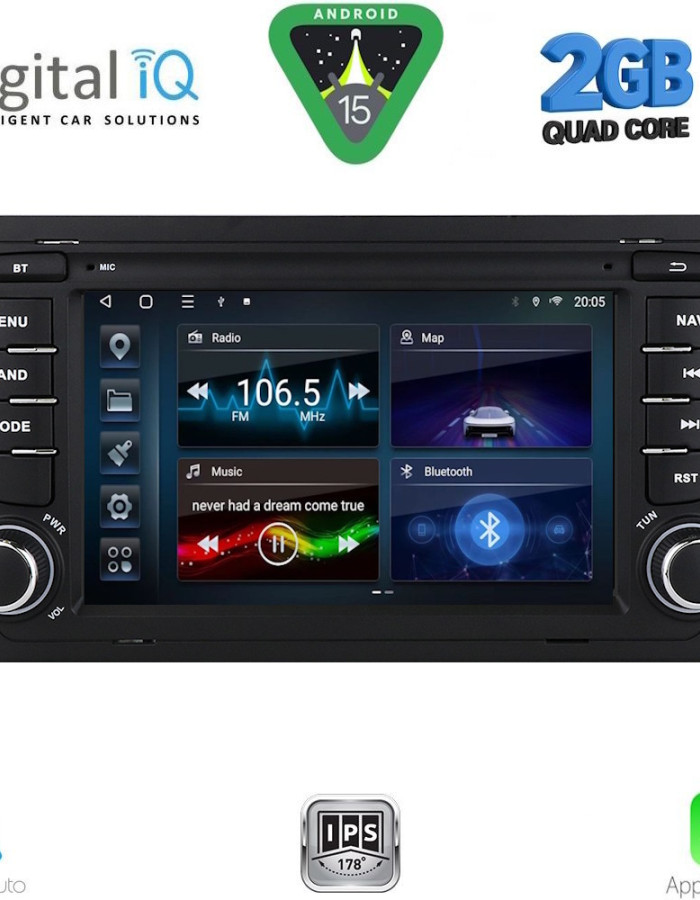 DIGITAL IQ BLD 250_CPA (7" DECK) MULTIMEDIA SYSTEM for AUDI A4 mod. 2002-2008
