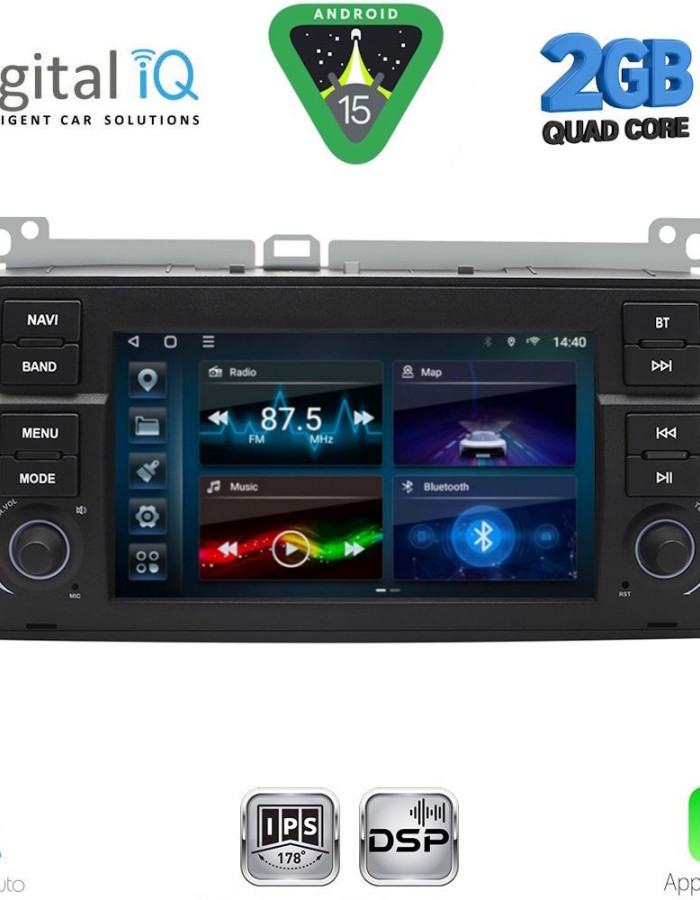 DIGITAL IQ BLD 252_CPA (7" DECK) MULTIMEDIA SYSTEM for BMW E46 mod. 1998-2005