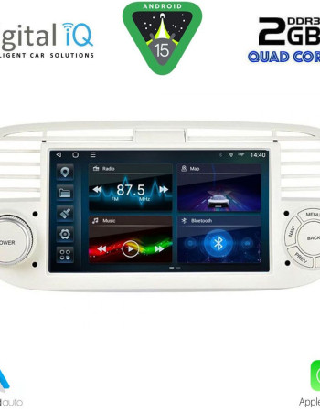 DIGITAL IQ BLD 265BG_CPA (7" DECK) MULTIMEDIA SYSTEM for FIAT 500 mod. 2007-2015 (BEIGE)