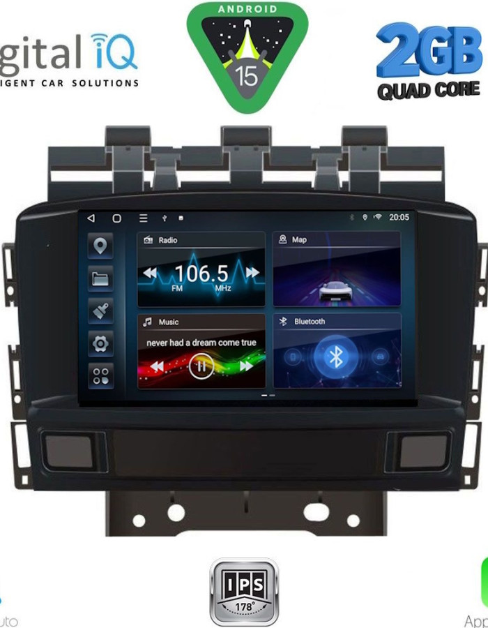 DIGITAL IQ BLD 272_CPA (7" DECK) MULTIMEDIA SYSTEM for OPEL ASTRA J mod. 2011-2016