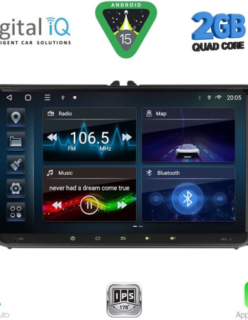 DIGITAL IQ BLD 280_CPA (9" DECK) MULTIMEDIA SYSTEM for VW – SKODA – SEAT mod. 2004-2014