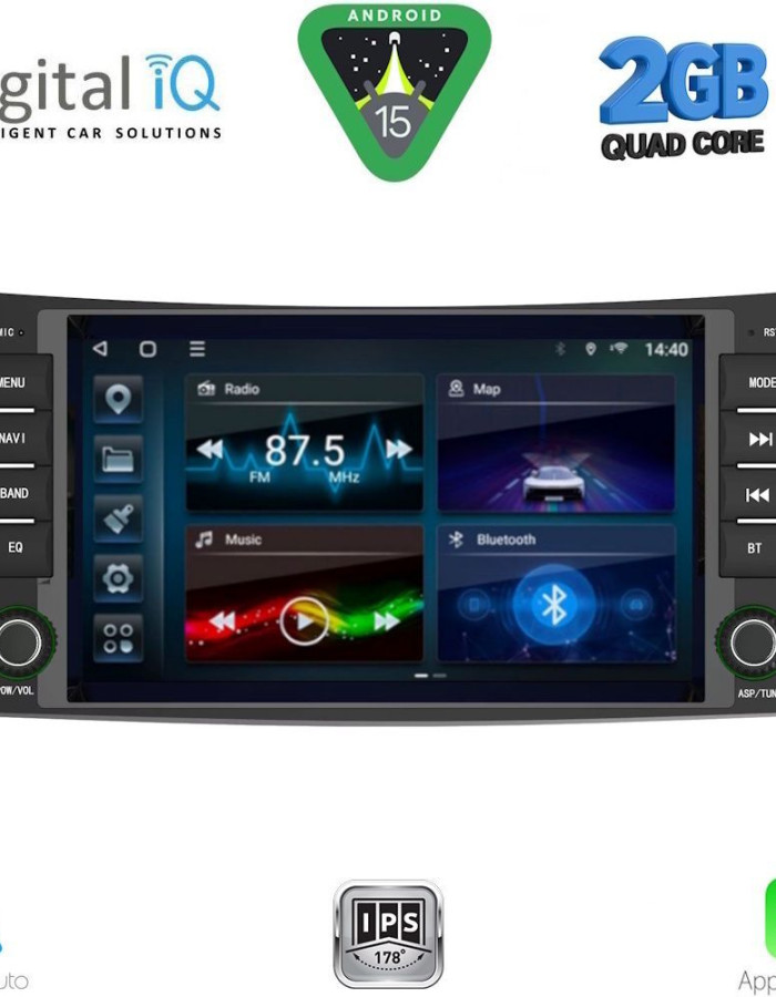 DIGITAL IQ BLD 290_CPA (8″ DECK) MULTIMEDIA for MERCEDES E (W211) – CLS (W219) mod. 2003-2009
