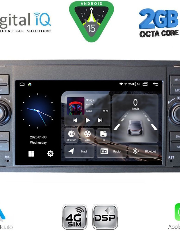 DIGITAL IQ BLF 302B_CPA (7" DECK) MULTIMEDIA SYSTEM for FORD mod. 2004-2008