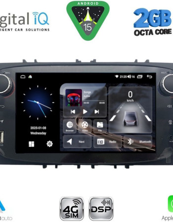 DIGITAL IQ BLF 303SB_CPA (7" DECK) MULTIMEDIA SYSTEM for FORD mod. 2007-2011 (Touch buttons)
