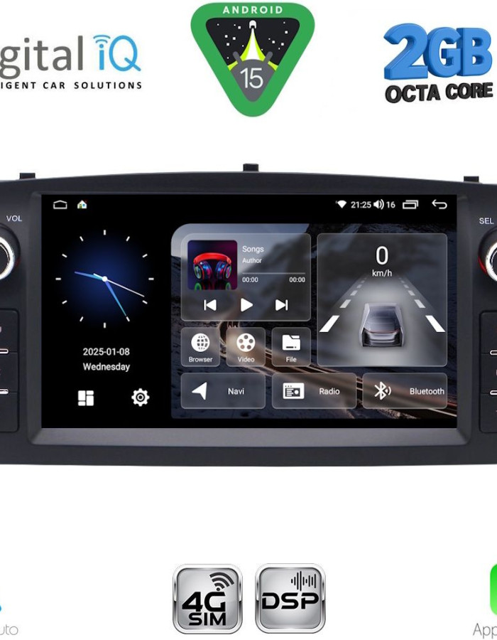 DIGITAL IQ BLF 310_CPA (7" DECK) MULTIMEDIA OEM for TOYOTA COROLLA mod. 2000-2006