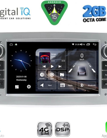 DIGITAL IQ BLF 319SL_CPA (7" DECK) MULTIMEDIA SYSTEM for OPEL ALL mod. 2004-2014 (SILVER)