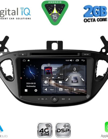 DIGITAL IQ BLF 321_CPA (8" DECK) MULTIMEDIA SYSTEM for OPEL ADAM – CORSA E mod. 2014-2021