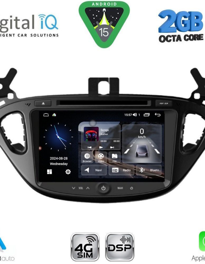 DIGITAL IQ BLF 321_CPA (8" DECK) MULTIMEDIA SYSTEM for OPEL ADAM – CORSA E mod. 2014-2021