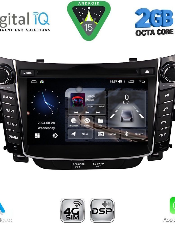 DIGITAL IQ BLF 326_CPA (7" DECK) MULTIMEDIA OEM for HYUNDAI i30 mod. 2012-2017