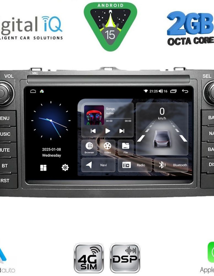 DIGITAL IQ BLF 328_CPA (7" DECK) MULTIMEDIA OEM for TOYOTA AURIS mod. 2007-2012