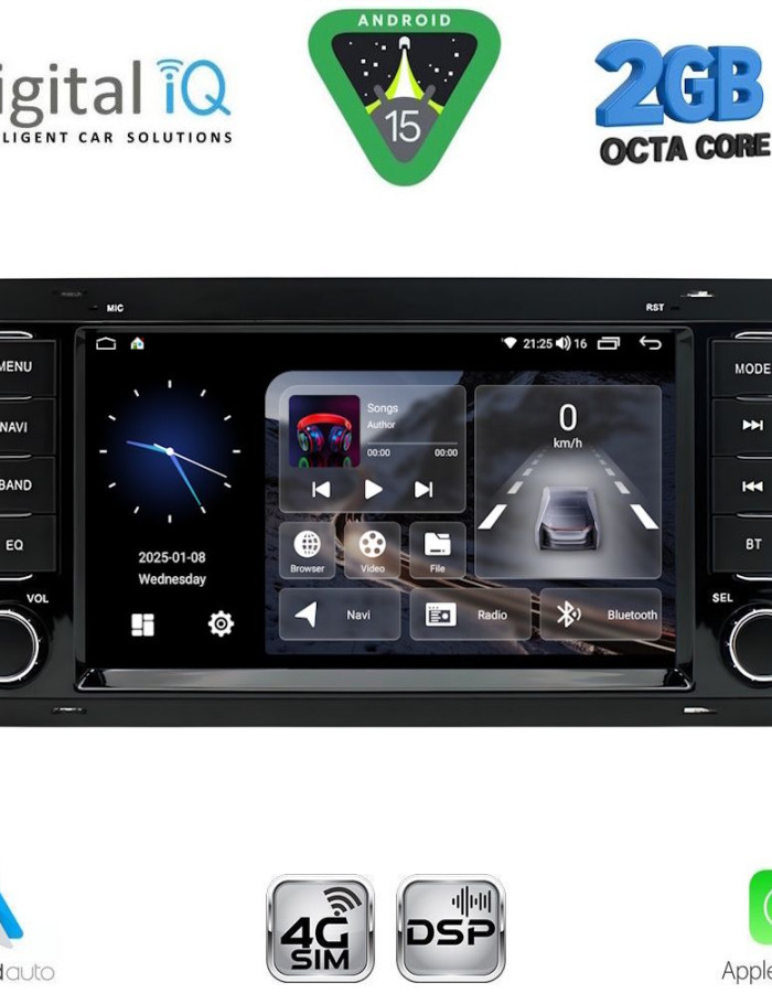 DIGITAL IQ BLF 342_CPA (7” DECK) MULTIMEDIA SYSTEM for VW TOUAREG mod. 2003-2011