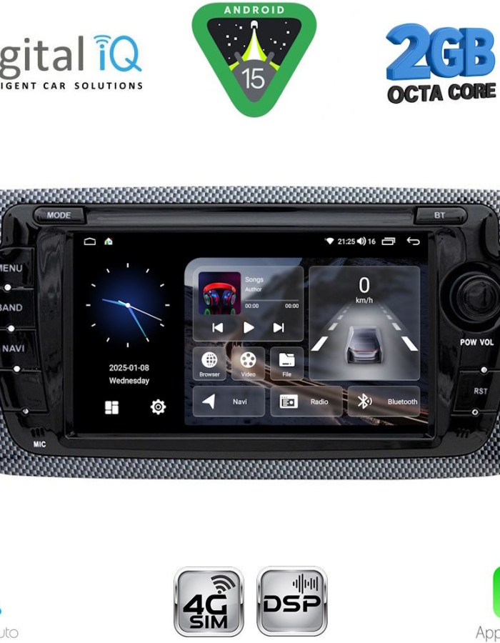 DIGITAL IQ BLF 346_CPA (7" DECK) MULTIMEDIA SYSTEM for SEAT IBIZA mod. 2008-2015