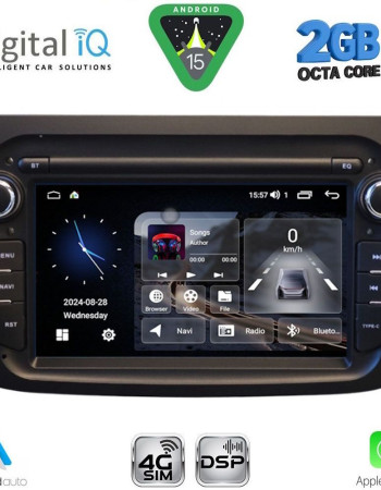 DIGITAL IQ BLF 357BL_CPA (7" DECK) MULTIMEDIA SYSTEM for ALFA ROMEO MITO mod. 2008-2018 (BLACK)