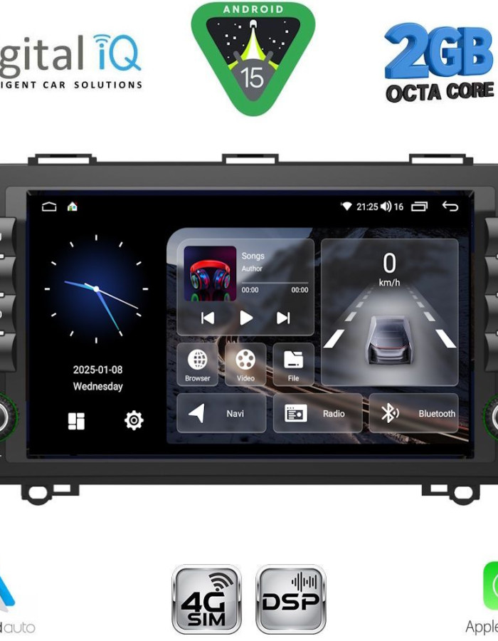 DIGITAL IQ BLF 368_CPA (8" DECK) MULTIMEDIA OEM for MERCEDES A – B – SPRINTER – VITO – VIANO mod. 2007-2019