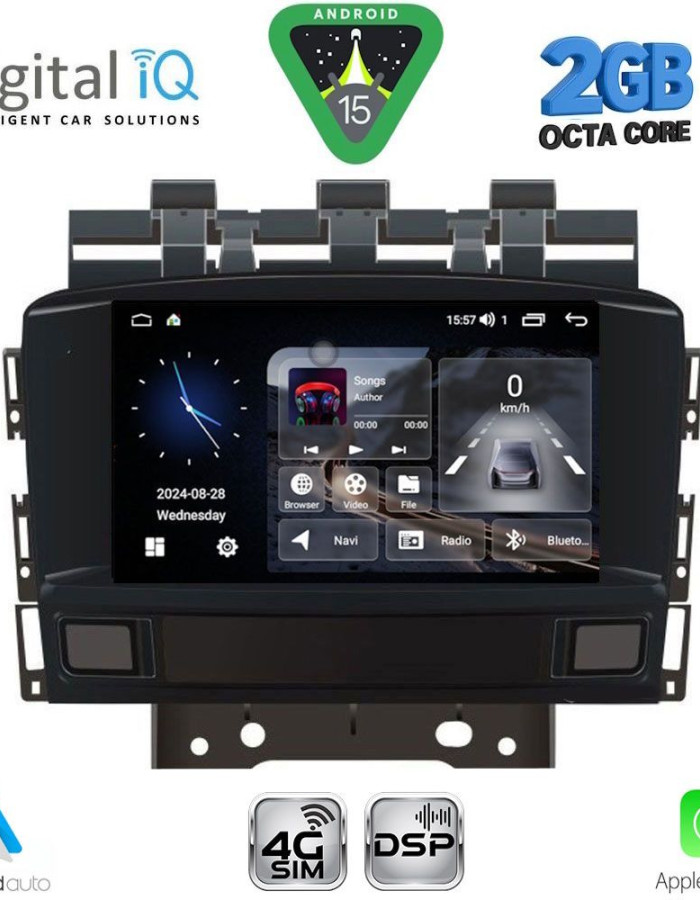 DIGITAL IQ BLF 372_CPA (8" DECK) MULTIMEDIA SYSTEM for OPEL ASTRA J mod. 2010-2016