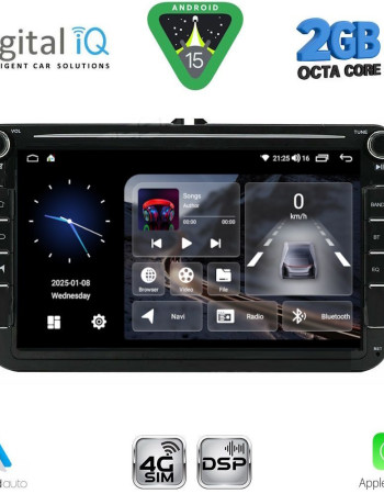 DIGITAL IQ BLF 379_CPA (8" DECK) MULTIMEDIA SYSTEM for VW - SKODA - SEAT mod. 2004-2014