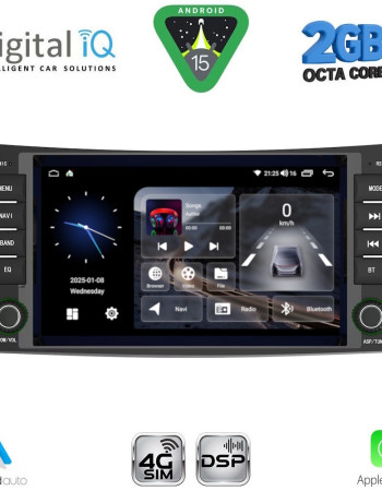 DIGITAL IQ BLF 390_CPA (8" DECK) MULTIMEDIA SYSTEM for MERCEDES E (W211) – CLS (W219) mod. 2003-2009