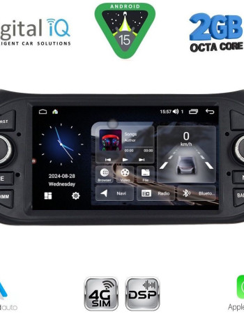 DIGITAL IQ BLF 392_CPA (7" DECK) MULTIMEDIA OEM for CT NEMO – FT FIORINO-QUBO – PG BIPPER mod. 2008-2018