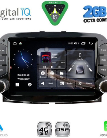 DIGITAL IQ BLF 398_CPA (7" DECK) MULTIMEDIA SYSTEM for FIAT 500 mod. 2016-2025