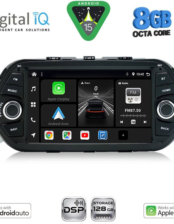 DIGITAL IQ BXF 756_CPAA (7" DECK) MULTIMEDIA SYSTEM for FIAT TIPO mod. 2015-2023