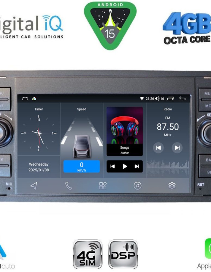 DIGITAL IQ BLG 402B_CPA (7" DECK) MULTIMEDIA SYSTEM for FORD mod. 2004-2008