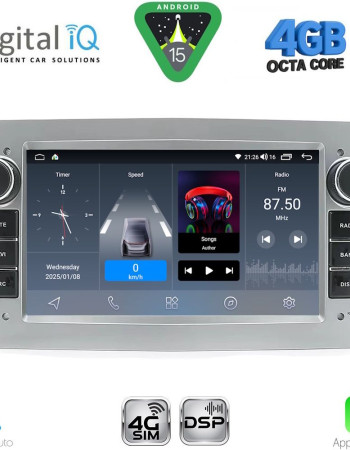 DIGITAL IQ BLG 419SL_CPA (7" DECK) MULTIMEDIA SYSTEM for OPEL ALL mod. 2004-2014 (SILVER)