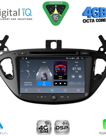 DIGITAL IQ BLG 421_CPA (8” DECK) MULTIMEDIA SYSTEM for OPEL ADAM - CORSA E mod. 2014-2022