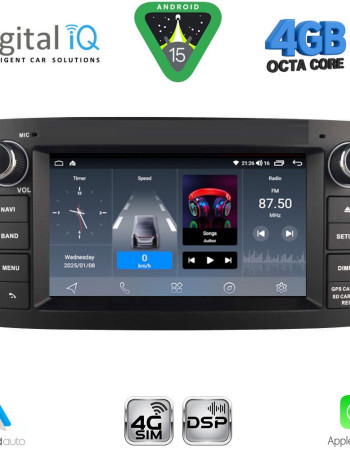 DIGITAL IQ BLG 425BL_CPA (7″ DECK) MULTIMEDIA OEM for TOYOTA AVENSIS (T25) mod. 2003-2009 (BLACK)