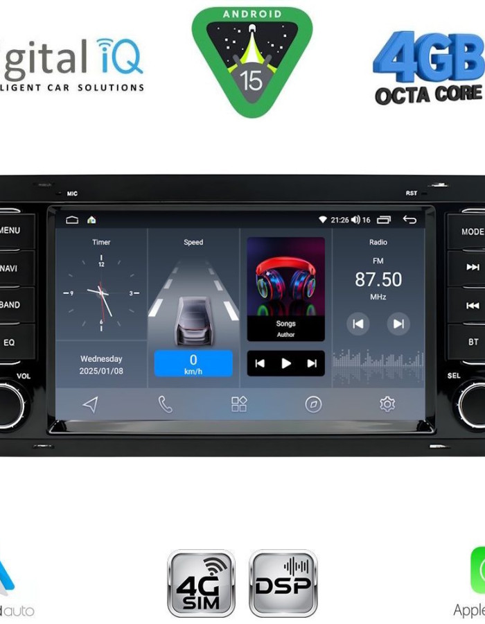 DIGITAL IQ BLG 442_CPA (7″ DECK) MULTIMEDIA OEM for VW TOUAREG mod. 2003-2011