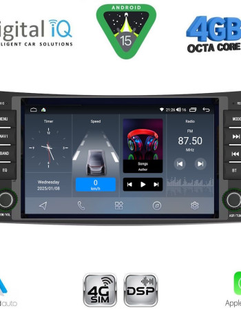 DIGITAL IQ BLG 490_CPA (8" DECK) MULTIMEDIA SYSTEM for MERCEDES E (W211) – CLS (W219) mod. 2003-2009