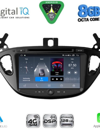 DIGITAL IQ BLM 721_CPA (8" DECK) MULTIMEDIA SYSTEM for OPEL ADAM – CORSA E mod. 2014-2021
