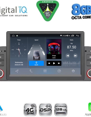 DIGITAL IQ BLM 722_CPA (7" DECK) MULTIMEDIA SYSTEM for FIAT PANDA mod. 2012-2021