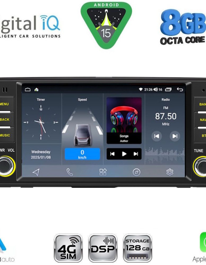 DIGITAL IQ BLM 724_CPA (7" DECK) MULTIMEDIA OEM for JEEP ALL mod. 2005-2018