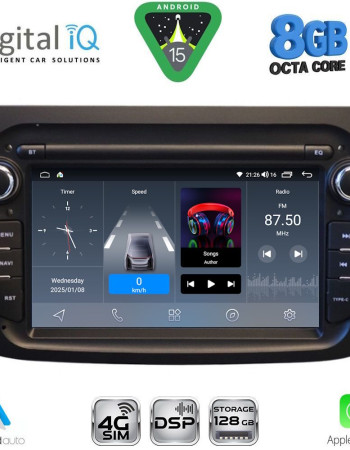 DIGITAL IQ BLM 757BL_CPA (7" DECK) MULTIMEDIA OEM for ALFA ROMEO MITO mod. 2008-2018 (BLACK)