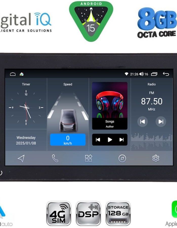 DIGITAL IQ BLM 759_CPA (7" DECK) MULTIMEDIA OEM for ALFA ROMEO 159 – SPIDER – BRERA mod. 2004-2012