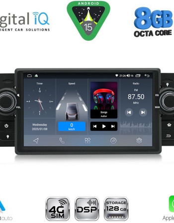 DIGITAL IQ BLM 763_CPA (7" DECK) MULTIMEDIA OEM for FIAT GRANDE PUNTO mod. 2005-2012