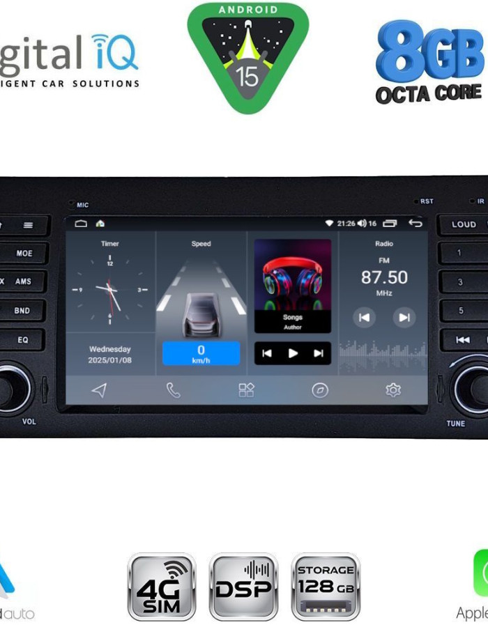 DIGITAL IQ BLM 785_CPA (7" DECK) MULTIMEDIA OEM for BMW S.5-X5 (E38-39-53) mod. 1998-2005